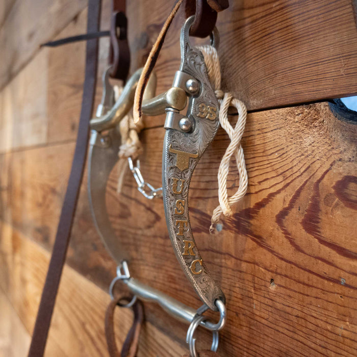 Quick Bit Brass Port Bridle Rig w/ Single Ear Headstall