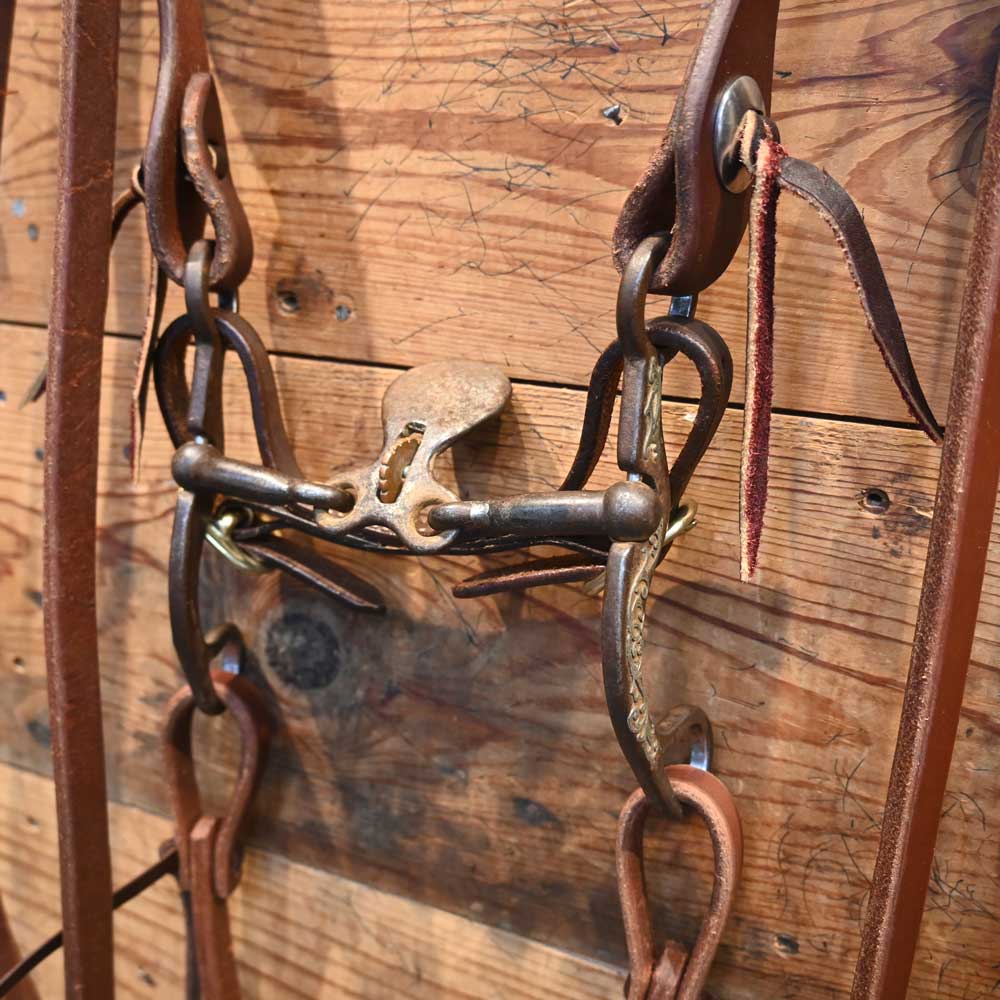 Bridle Rig  - Kerry Kelley  Silver Mounted Floating Spoon with Copper Rollers Bit  RIG840