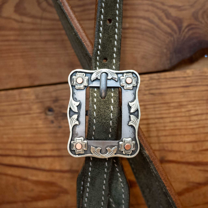 Army Green 3/4" Split Ear Headstall