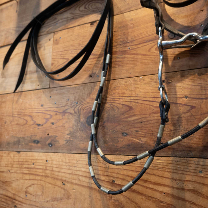 Vintage Beautiful Nickel Plated Silver Parade Bridle Set