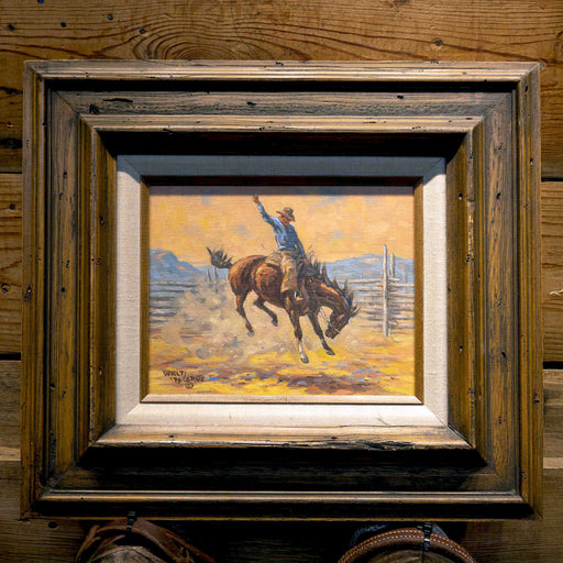 Bronc Snapper At Work by Walt Larue Collectibles Walt Larue 1925-2010