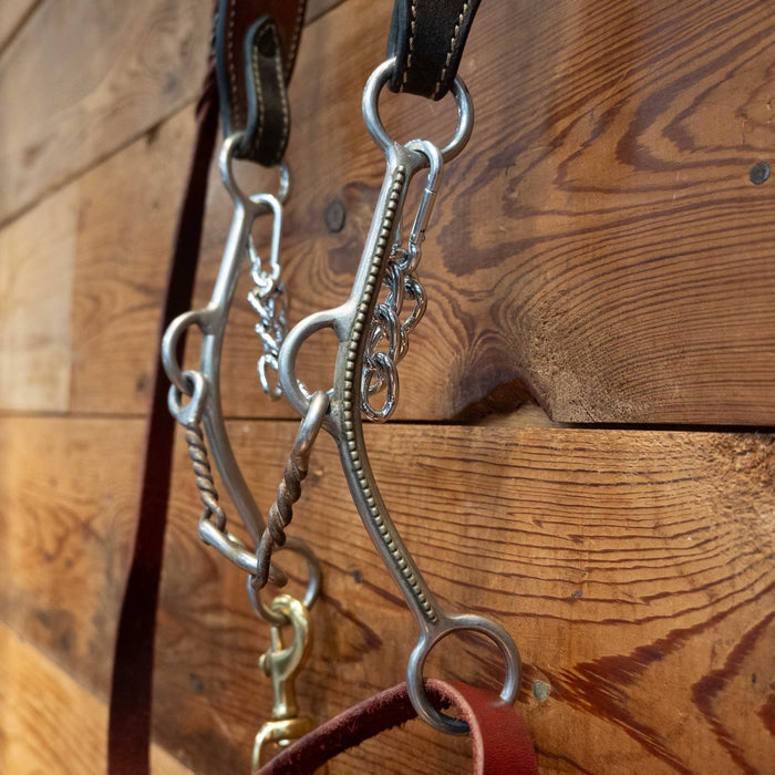 Twisted Wire Dogbone Bridle Rig w/ Single Ear Headstall
