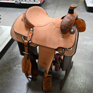 16" PATRICK SMITH ROPING SADDLE Saddles Patrick Smith   