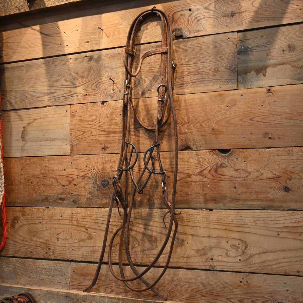 Bridle Rig - Twisted Wire - Draw Gag Bit SBR328 Sale Barn MISC   