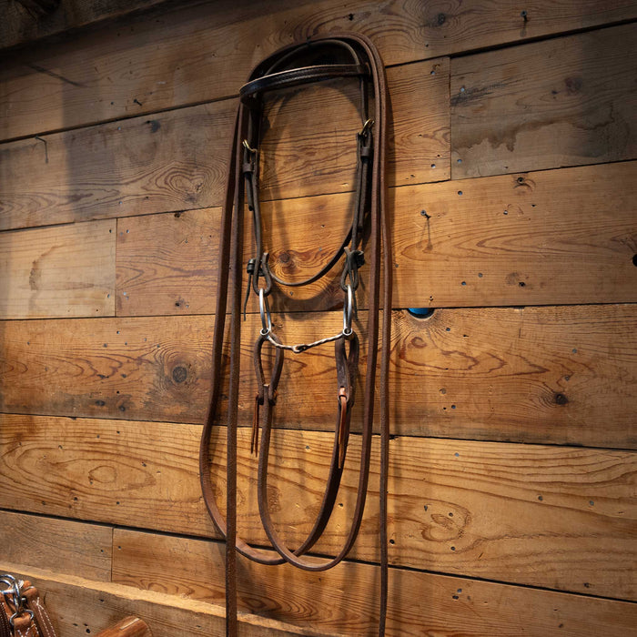 O-Ring Twisted Snaffle Bridle Rig Tack - Rigs MISC