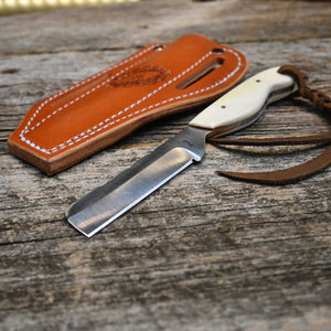 Justin Wiley Handmade Castration Knife with Leather Sheath WK035 Knives Justin Wiley   