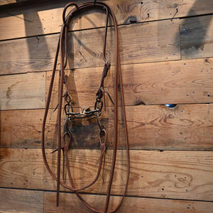 Bridle Rig  - Kerry Kelley  Silver Mounted Floating Spoon with Copper Rollers Bit  RIG840