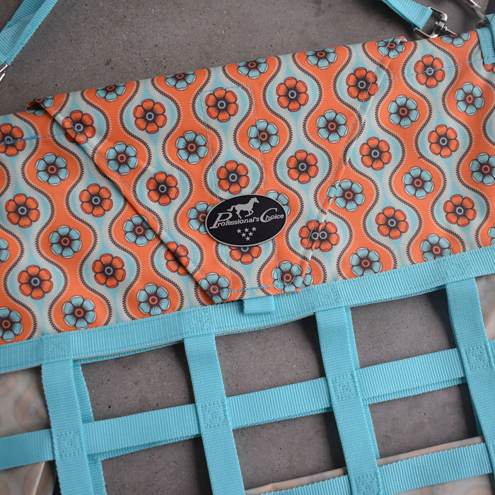 NEW Professional Choice Medium Floral Orange Print Hay Bag Sale Barn Professional's Choice