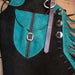 Roughout Stepthrough Turquoise Chaps Tack - Chaps & Chinks MISC