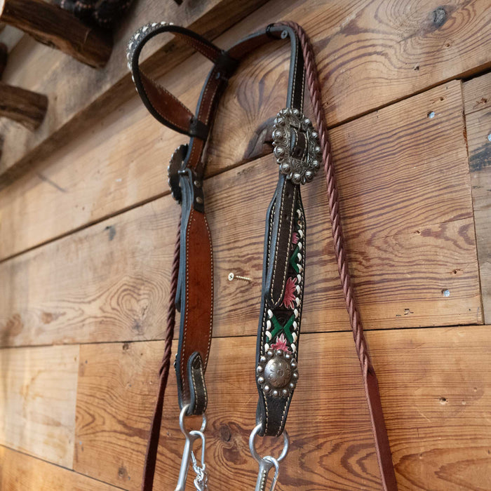Twisted Wire Dogbone Bridle Rig w/ Single Ear Headstall