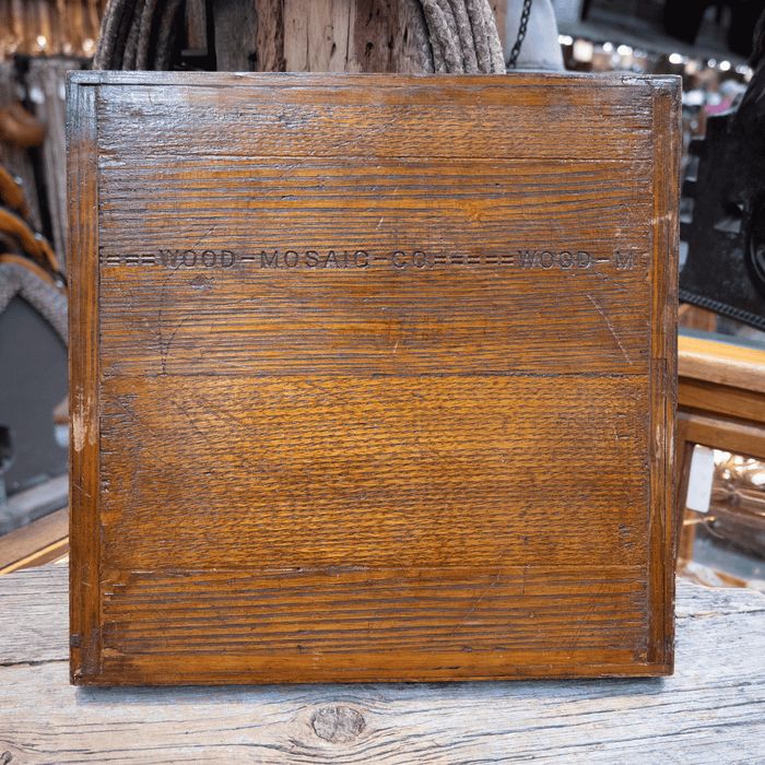 1883 - 1889 Wood Mosaic Co. Checker Board with All Original Pieces