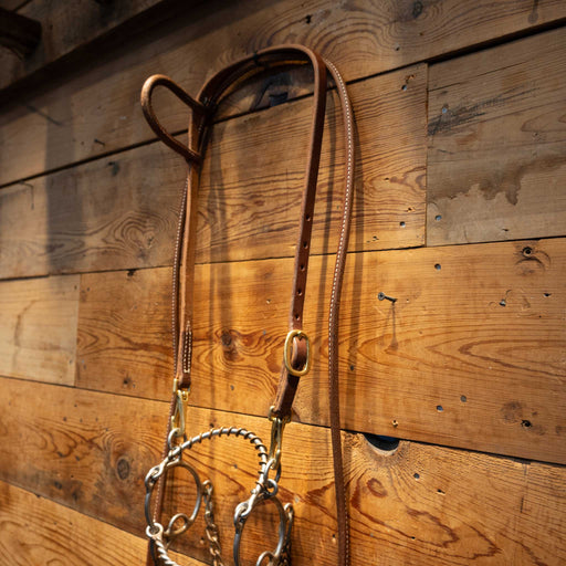 L&W Twisted Wire Snaffle Combo Bridle Rig Tack - Rigs L & W