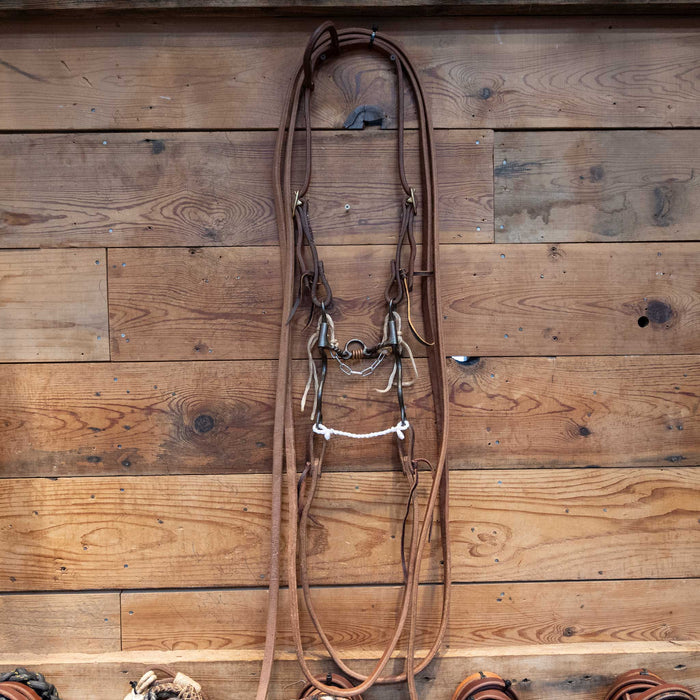 Twisted Wire Loose Port Bridle Rig w/ Single Ear Headstall