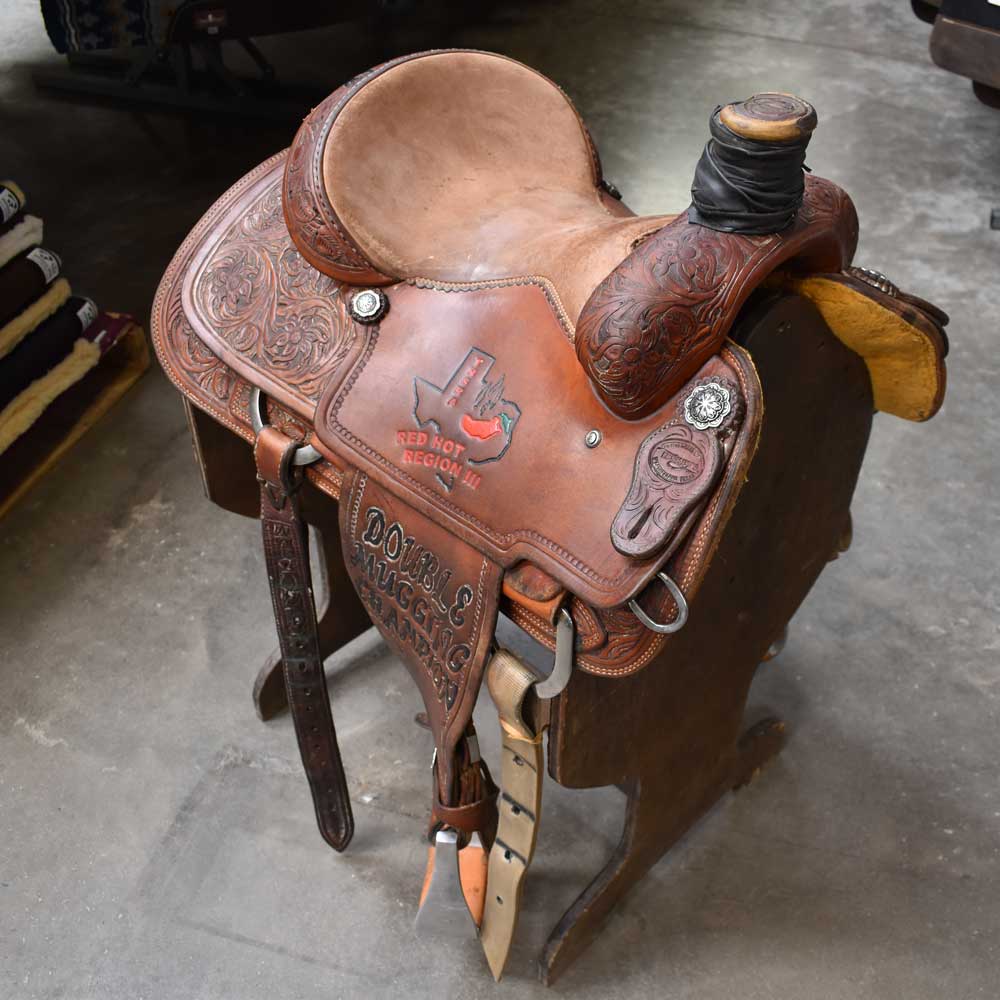 13.5" USED TESKEY'S ROPING SADDLE Saddles TESKEY'S SADDLERY LLC   