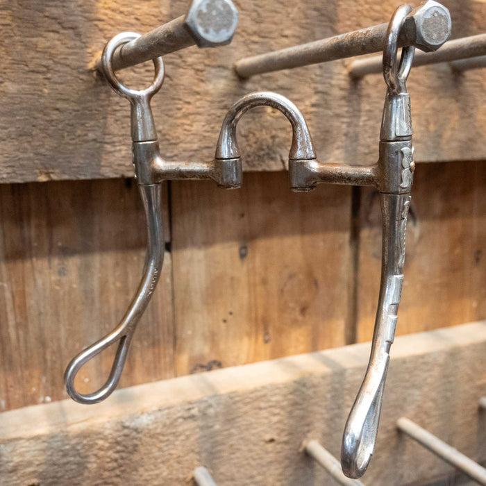 #2567 Edmonds Big Rod Silver Mounted Shanks Bit 1851