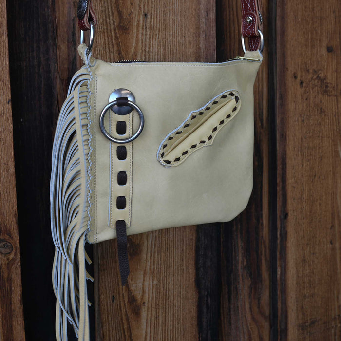 Handmade "Mellow Yellow" Crossbody Chap Purse