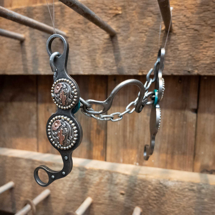 Petska Ported Chain Bit w/Cactus Conchos