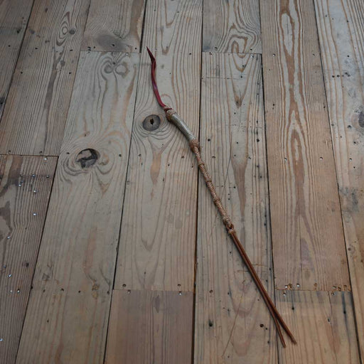 Handmade 29" Bill Elliott Hand Antler Horn Quirt Tack - Whips, Crops & Quirts Bill Elliott