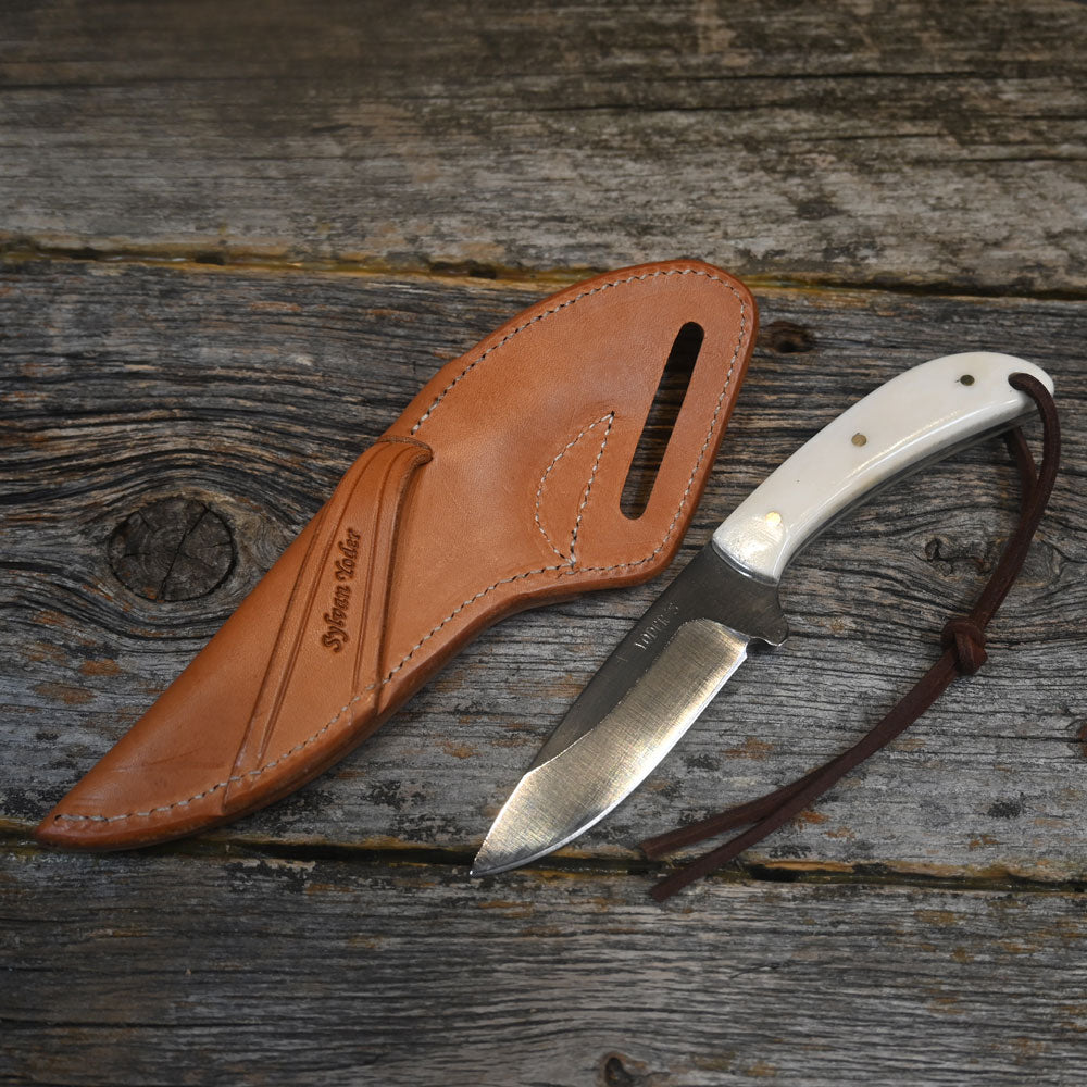 Sylvan Yoder Handmade Knife with Leather Sheath SY008 Knives - Knife Accessories SYLVAN YODER   