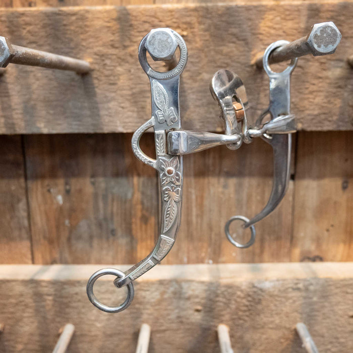 Silver Mounted Ron Tollison Floating Spoon Bit Tack - Bits Ron Tollison