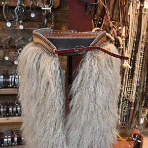 Wooley - Angora Western Shotgun Chaps  CHAP1034 Tack - Chaps & Chinks Teskey's   