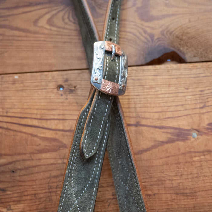 Army Green 3/4" Split Ear Headstall