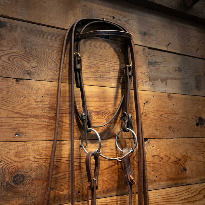 O-Ring Twisted Snaffle Bridle Rig Tack - Rigs MISC