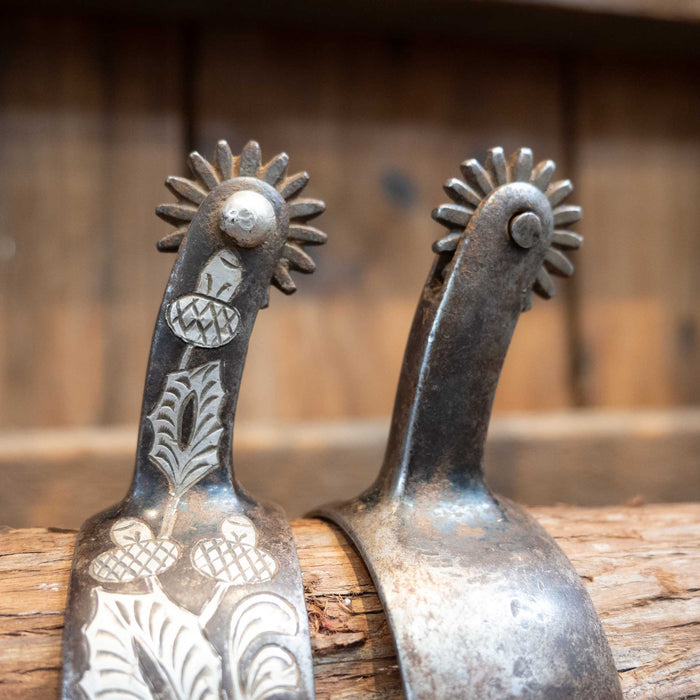 B/B Silver Mounted 16pt. Spurs Tack - Spurs B/B