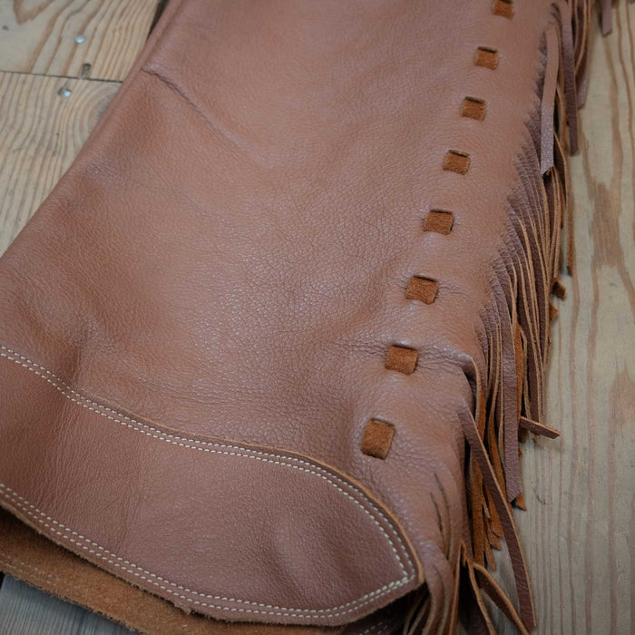 Used Bob Anderson Shotgun Chaps w/Campbell Hardware Tack - Chaps & Chinks Bob Anderson