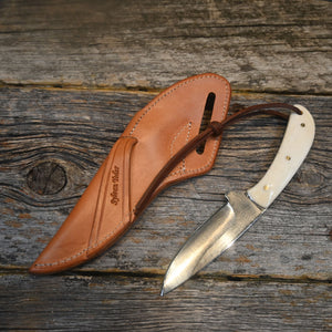 Sylvan Yoder Handmade Knife with Leather Sheath SY008 Knives SYLVAN YODER   