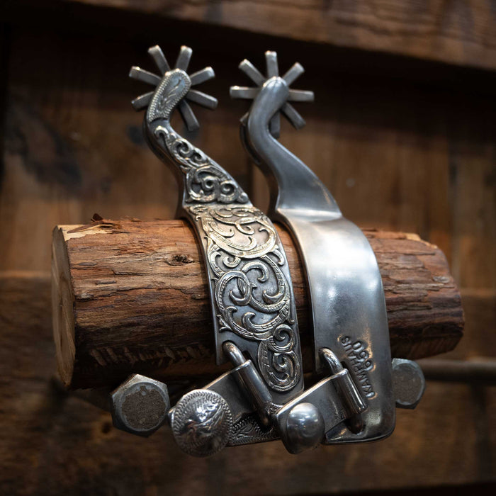 Kamphaus Silver Mounted 8pt. Spurs