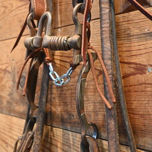 Bridle Rig - Silver Mounted - S. White Correction with Copper Rings Bit RIG967 Tack - Rigs S. White