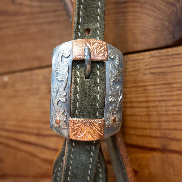 Army Green 3/4" Split Ear Headstall