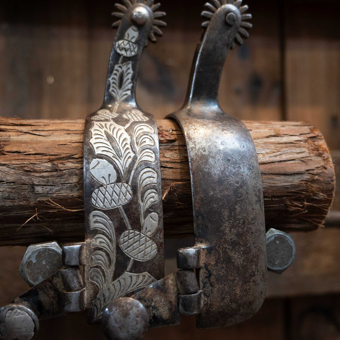 B/B Silver Mounted 16pt. Spurs Tack - Spurs B/B