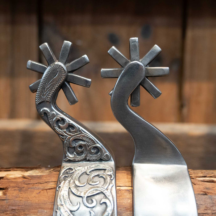 Kamphaus Silver Mounted 8pt. Spurs