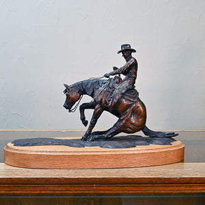 "No Intimidation" Bronze Sculture By CR Morrison 1995