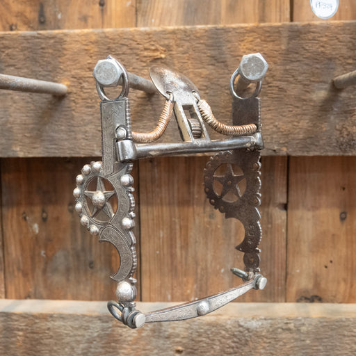 E.G. Silver Mounted Elko Star Spade Bit Tack - Bits E.G.