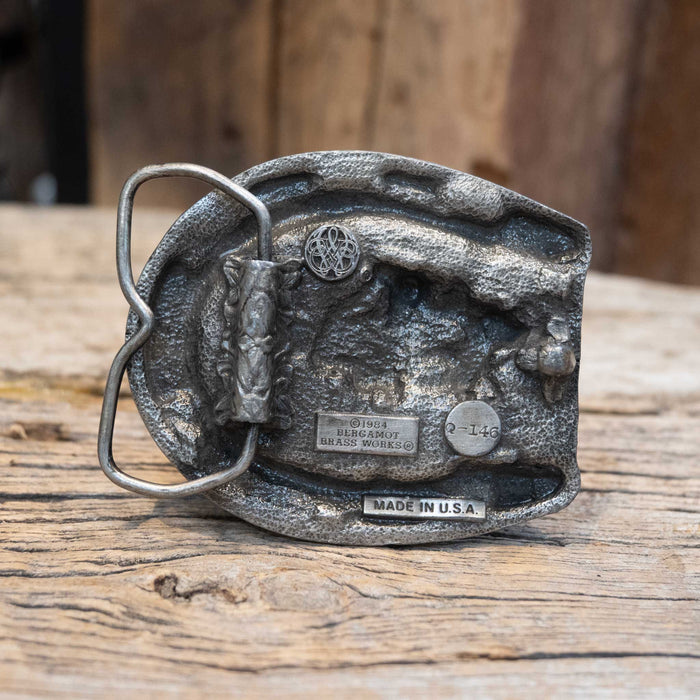 1984 Bulldog Buckle by Burgamont Brass Works Solid