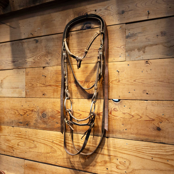 D-Ring Twisted Snaffle Bridle Rig Tack - Rigs MISC