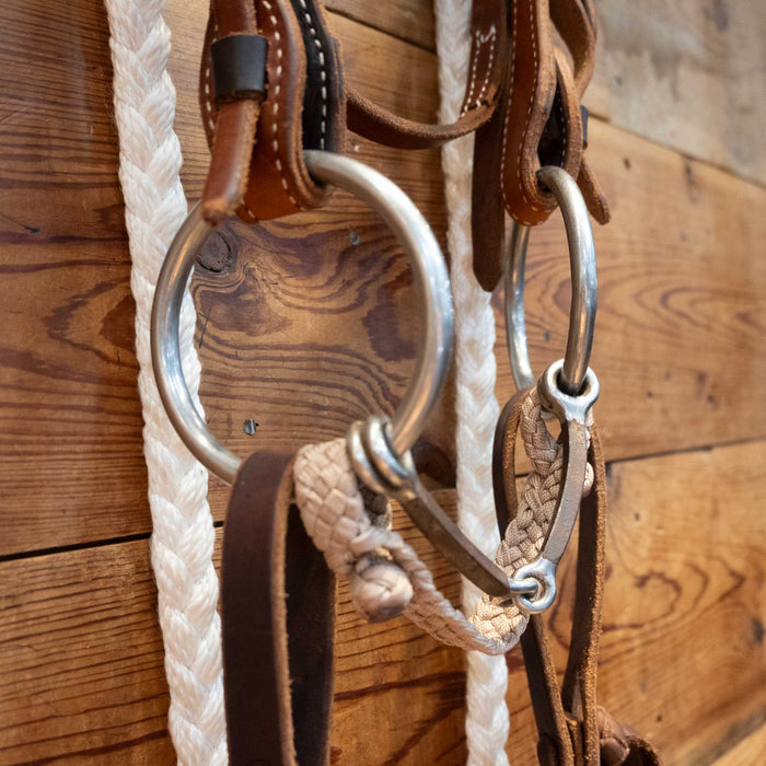 Bowman O-Ring Square Snaffle Bridle Rig