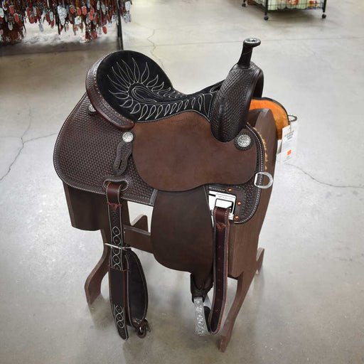 14.5" MARTIN CROWN C BARREL SADDLE Saddles - New Martin Saddlery