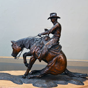 "No Intimidation" Bronze Sculture By CR Morrison 1995