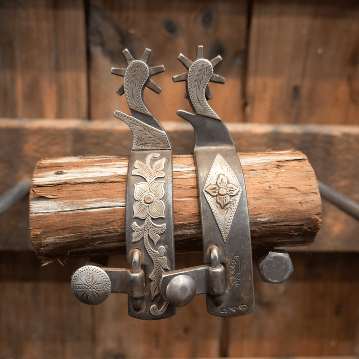 Marion Silver Mounted 7pt Spurs