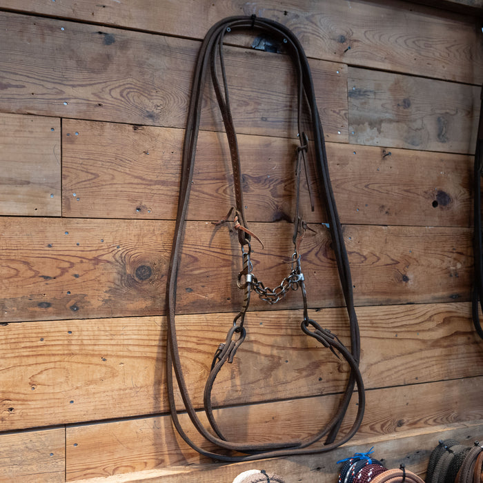 HOBBS Silver Mounted Chain Bridle Rig