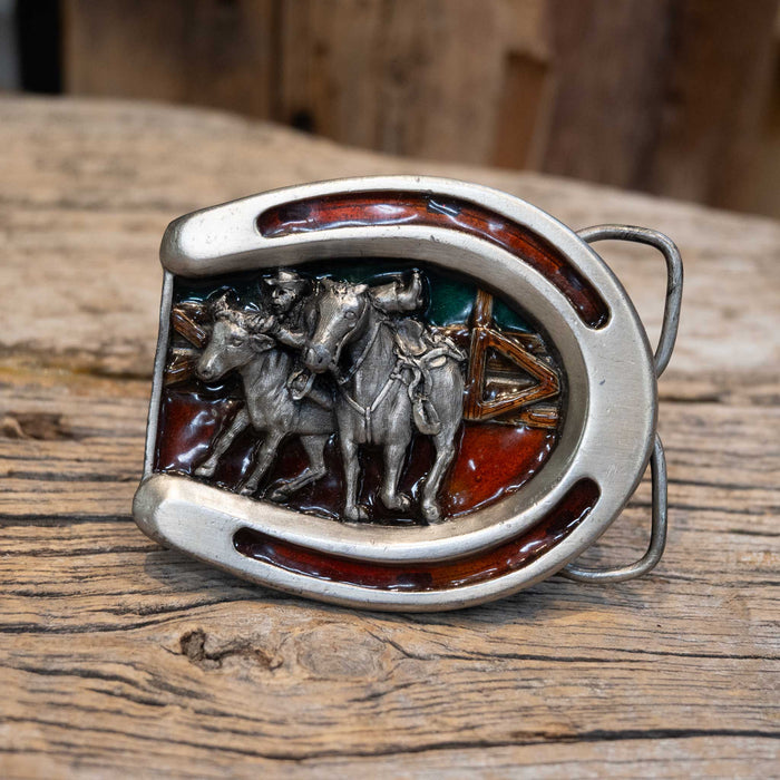 1984 Bulldog Buckle by Burgamont Brass Works Solid