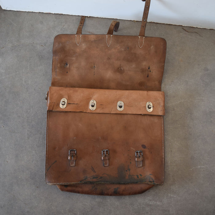 Used Vintage German Leather Saddle Bag Sale Barn Teskey's   