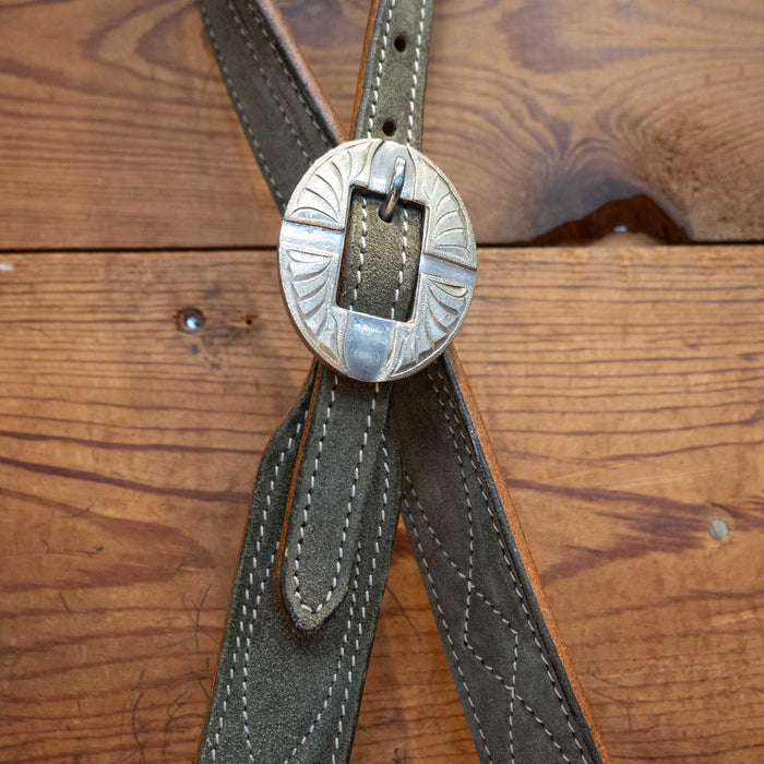Army Green 3/4" Split Ear Headstall