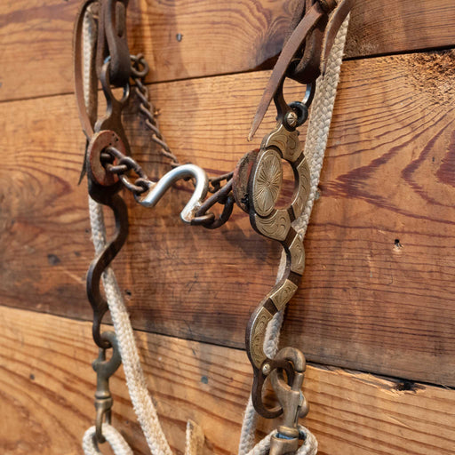 Blessing Silver Mounted Ported Chain Bridle Rig Tack - Rigs Blessing