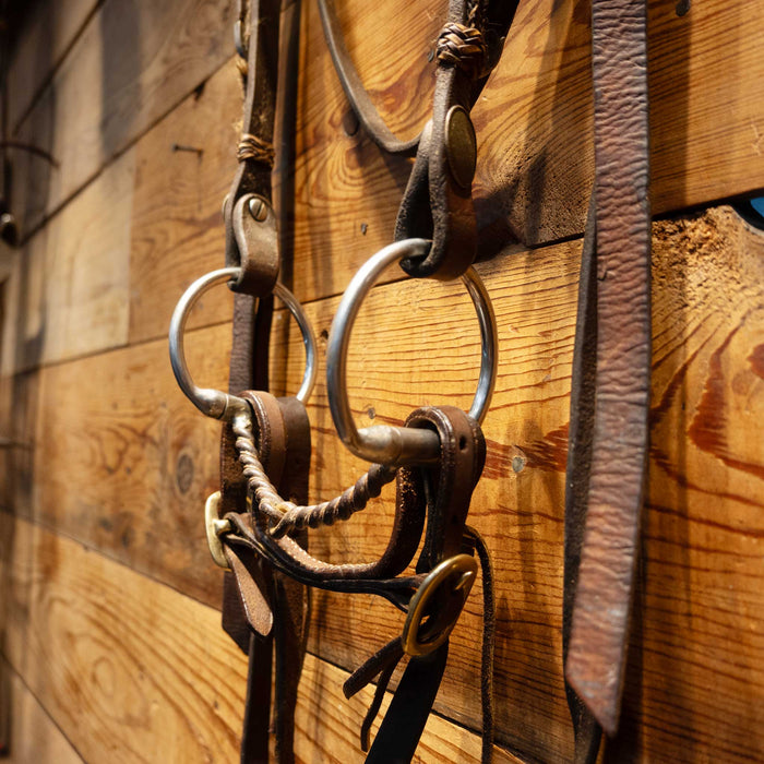 D-Ring Twisted Snaffle Bridle Rig Tack - Rigs MISC