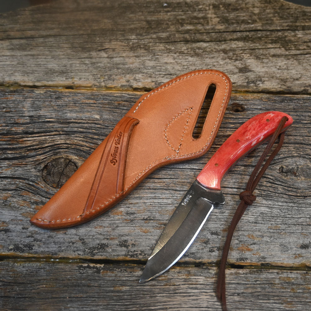 Sylvan Yoder Handmade Knife with Leather Sheath SY009 Knives Sylvan Yoder   